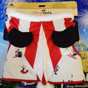 DisneyParks Disney Tails Christmas Mickey's Lodge Holiday Harness Large NWT